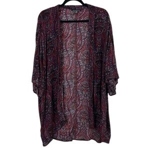 American Eagle Paisley Print Kimono Cardigan Size Medium